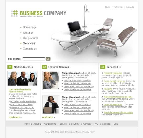 企业商务策划网站模板