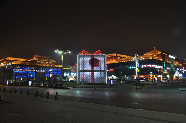 大雁塔夜景图片