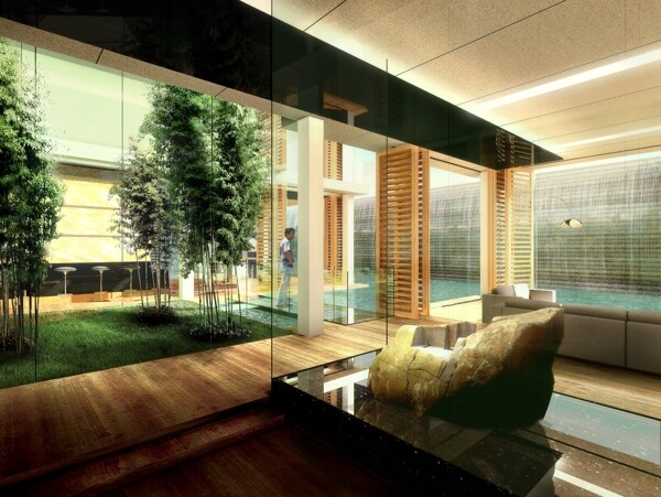 新加坡室内设计建筑设计模型方案MAX0051