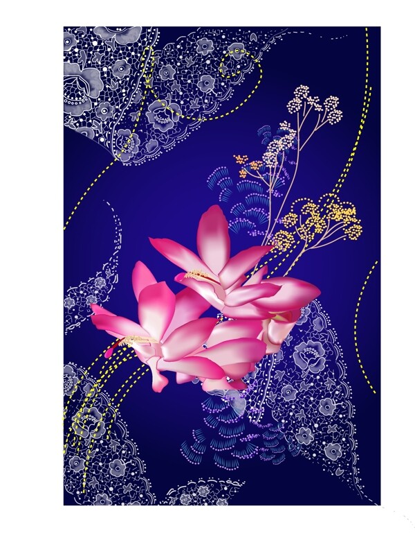 中国古典花纹背景
