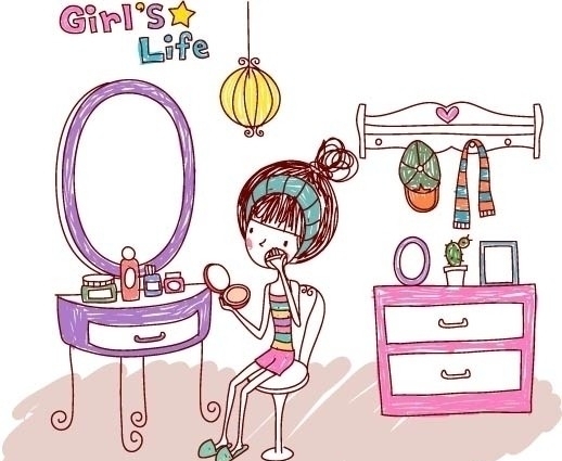 女生的生活GirlsLife梳妆图片