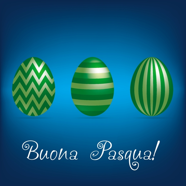 意大利复活节快乐鲜鸡蛋卡矢量格式
