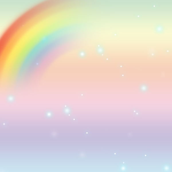 浪漫彩虹背景图