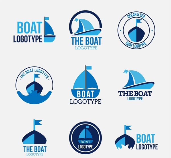 蓝色帆船标志