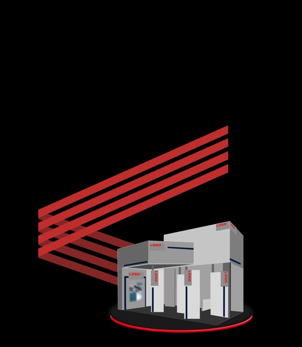 展会效果图图片