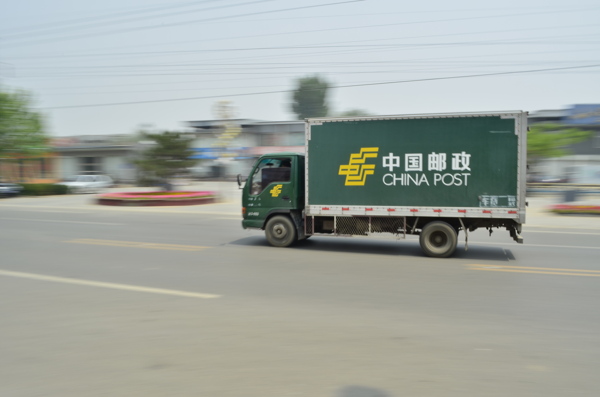中国邮政运输车图片