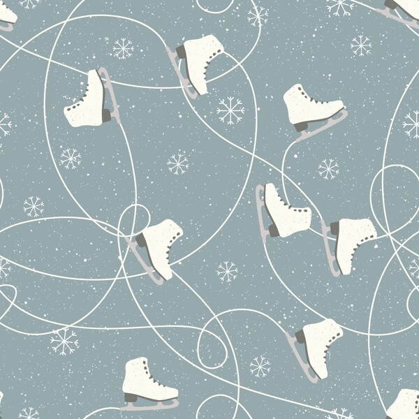 冬季溜冰鞋背景素材