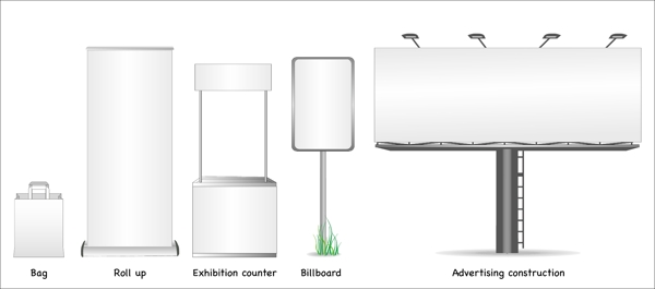 空白广告牌矢量