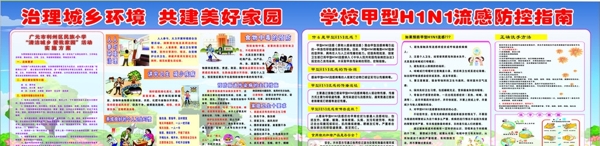 民族小学治理城乡环境宣传栏图片