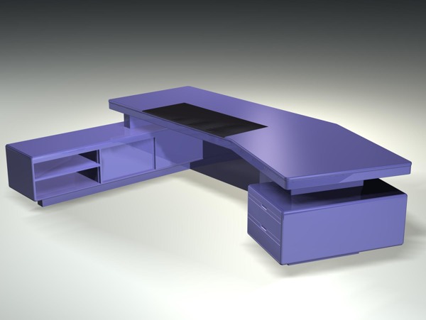 办公家具办公桌3d模型3d素材模板197