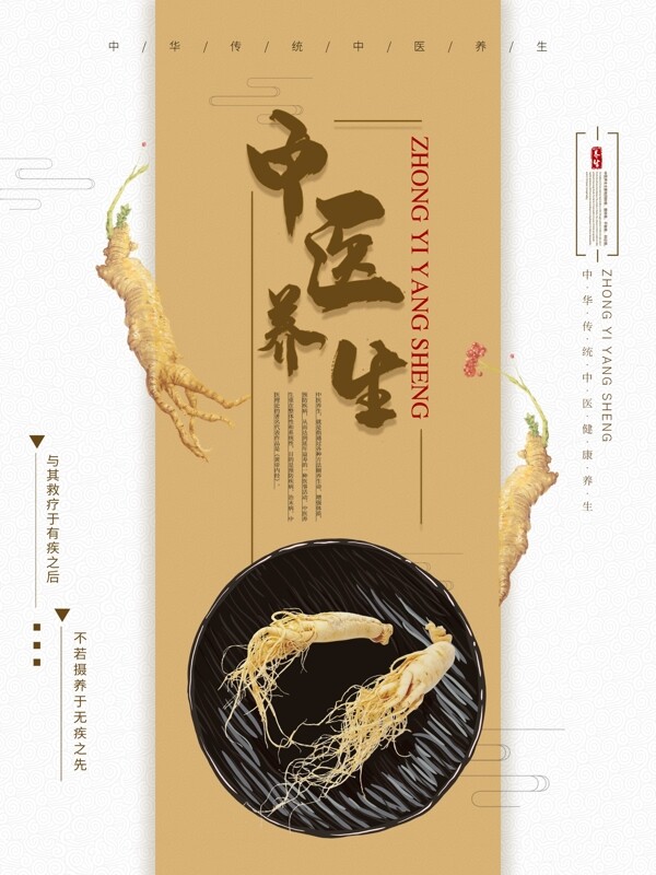 中国风传统中医健康养生海报设计