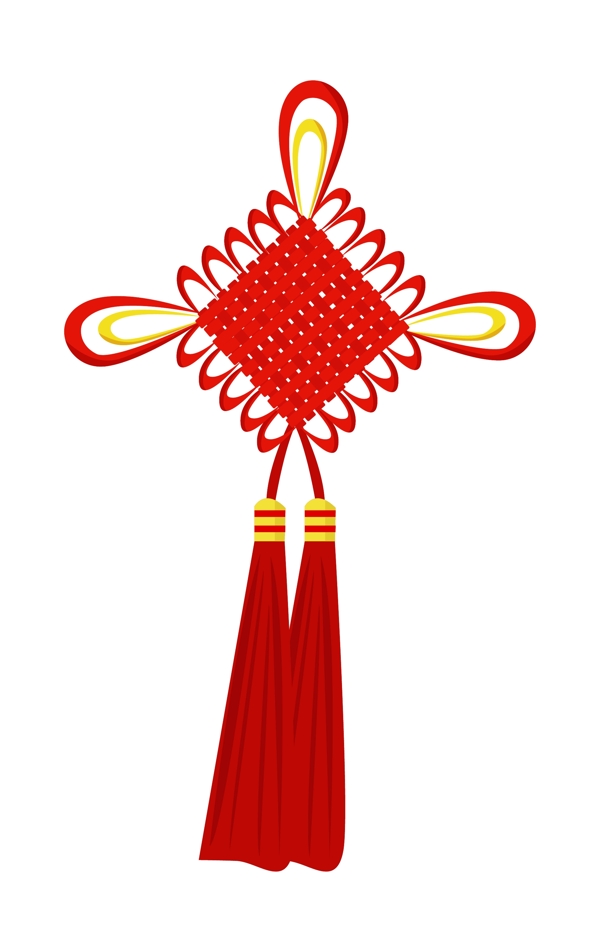 中国结装饰挂饰插画