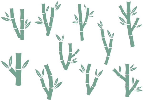 扁平竹子图标