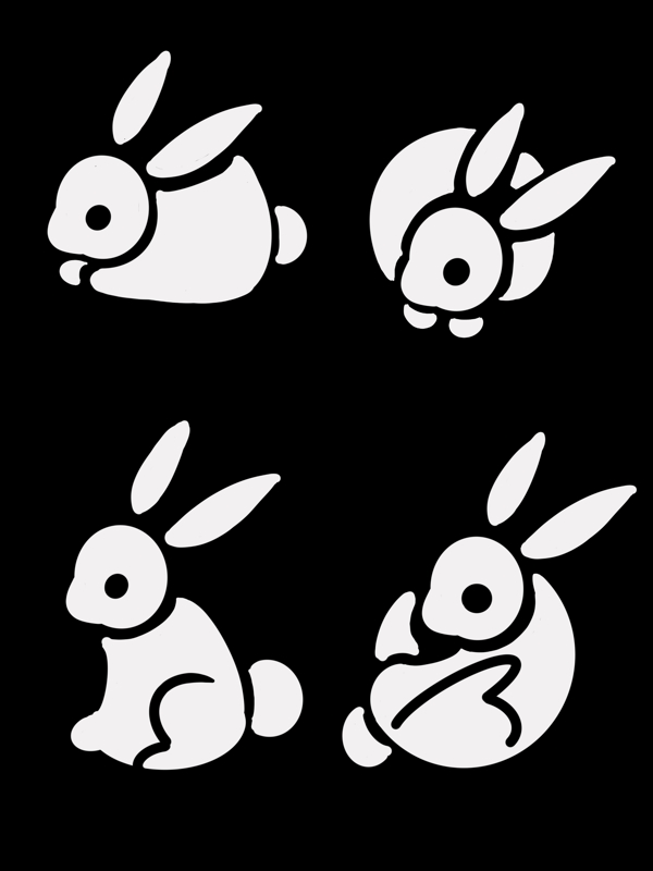 卡通兔子动态PNG