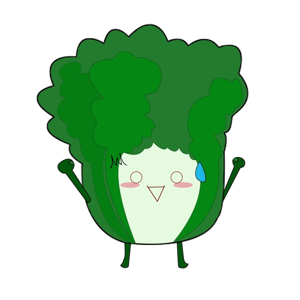 蔬菜卡通人物拟人画