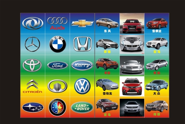 汽车及汽车logo