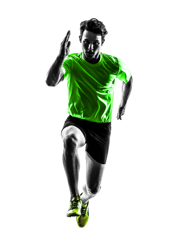 男子跑步运动员图片