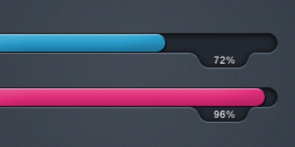 网页进度条PSD分层素材