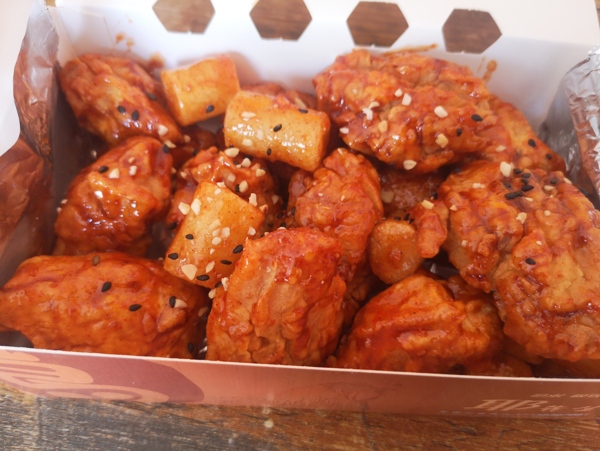 韩式甜辣炸鸡快图片
