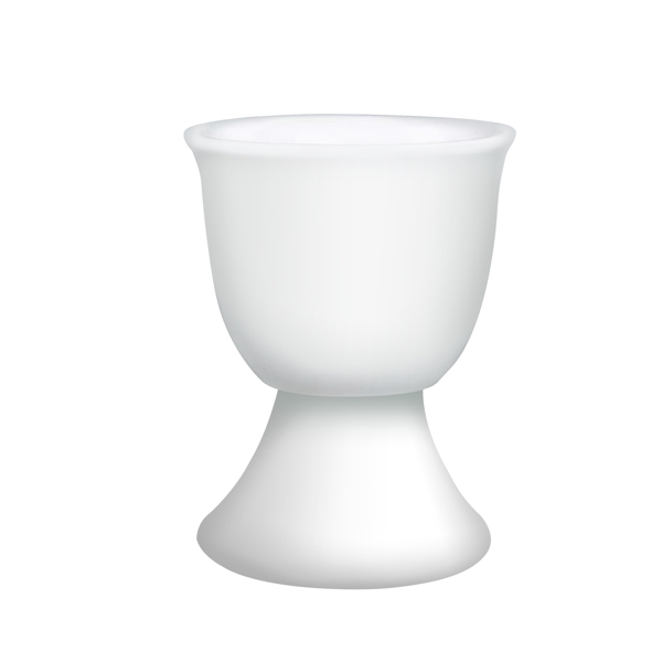 酒杯实物中式陶瓷酒具有底座白色酒杯