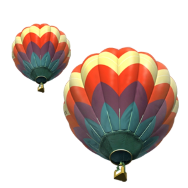 气球降落伞色彩PSD分层素材源文件韩国花纹图库