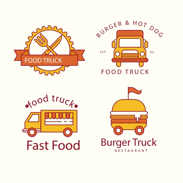 现代食品卡车标志