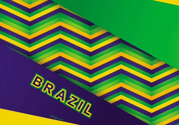巴西国旗彩色图案