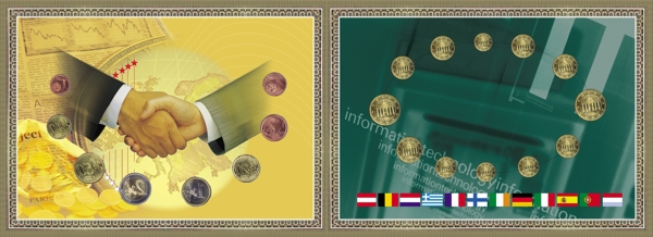 欧元钱币册图片