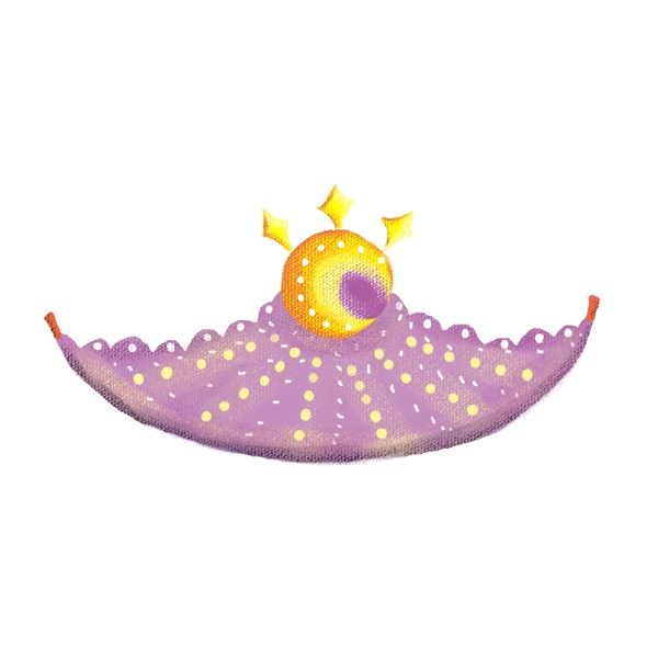 紫色月亮皇冠PNG图片