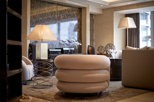 现代简约客厅单人沙发效果图