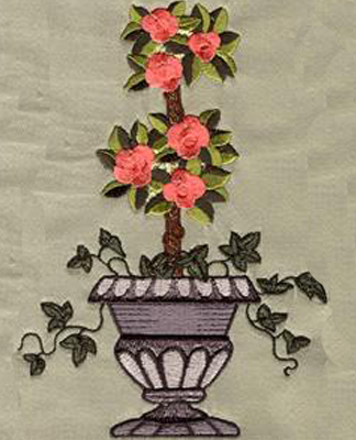 绣花植物树花色彩免费素材