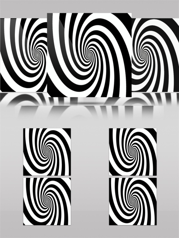 黑白螺旋光束动态视频素材