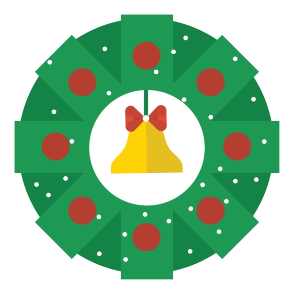 网页UI圣诞树铃铛icon