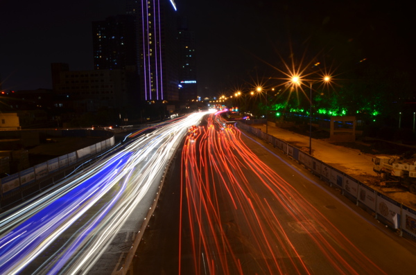 长沙一桥夜景图片