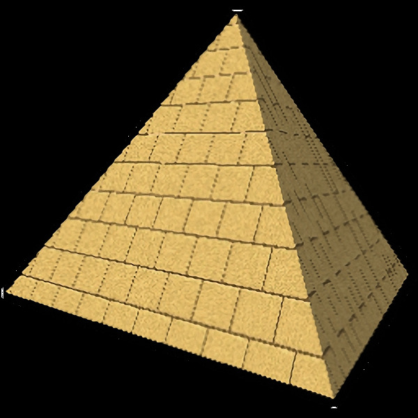 金字塔3d图免抠png透明图层素材