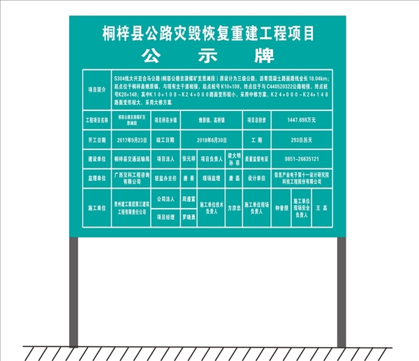 贵州建工项目公示牌