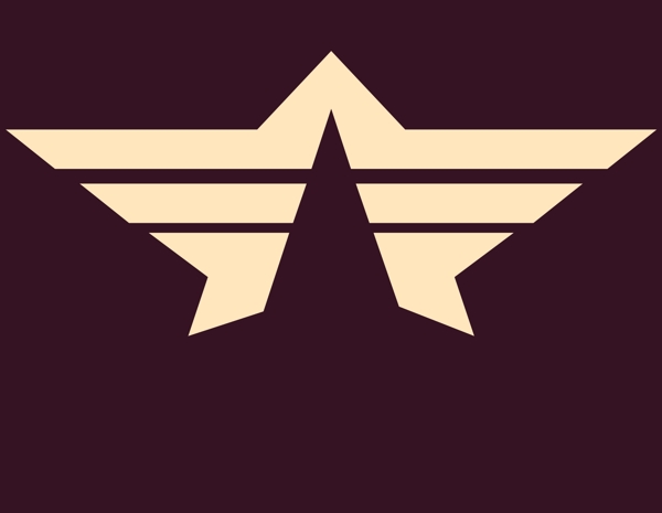 自由飞翔星星logo设计