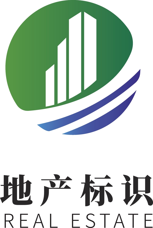 绿色科技环保房地产企业logo模板