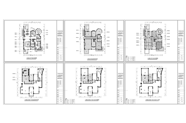 别墅装修设计欧式风格CAD施工图