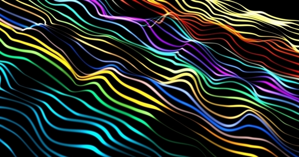 抽象彩色波