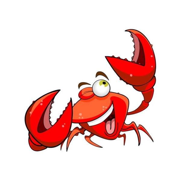 螃蟹卡通动物图片