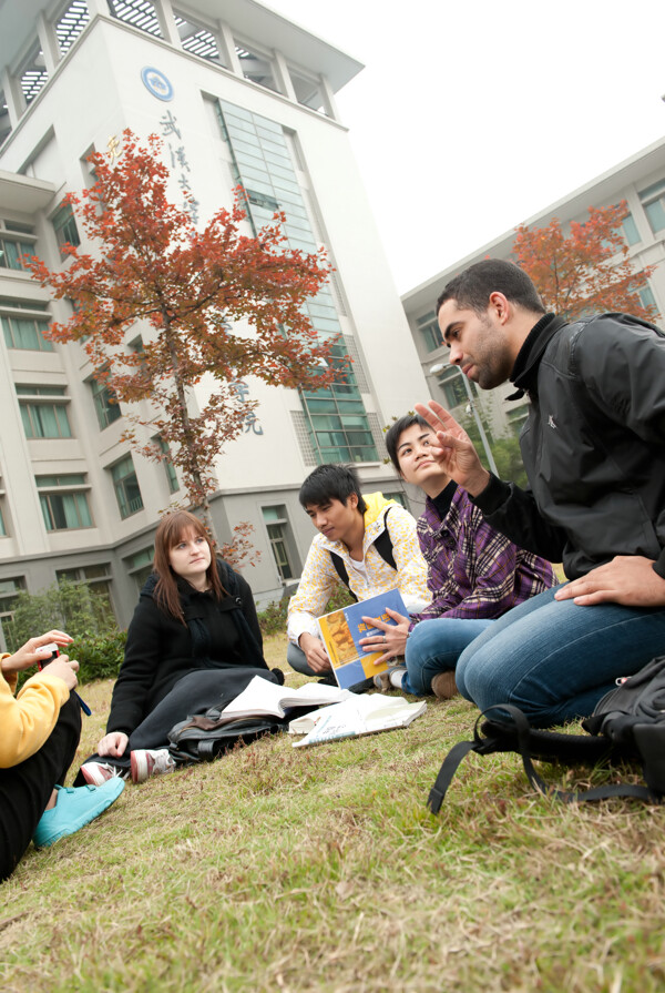 武汉大学留学生图片