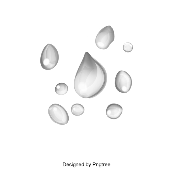 简单水滴设计元素