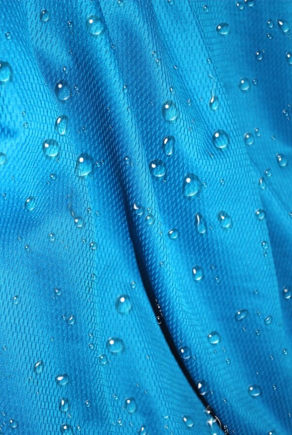 水珠水滴蓝色布料