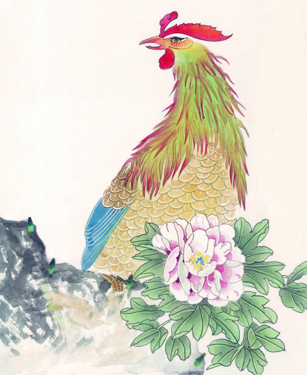中华艺术绘画古画动物绘画孔雀天鹅鸳鸯凤凰中国古代绘画
