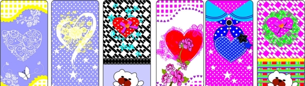 心形花纹花朵手机壳图案