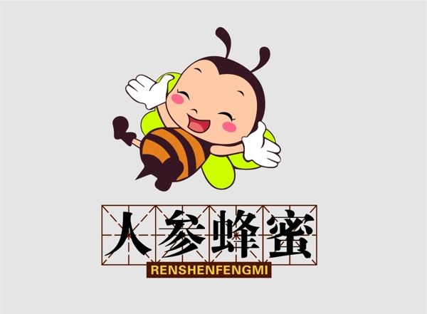 蜂蜜蜜蜂卡通矢量图片