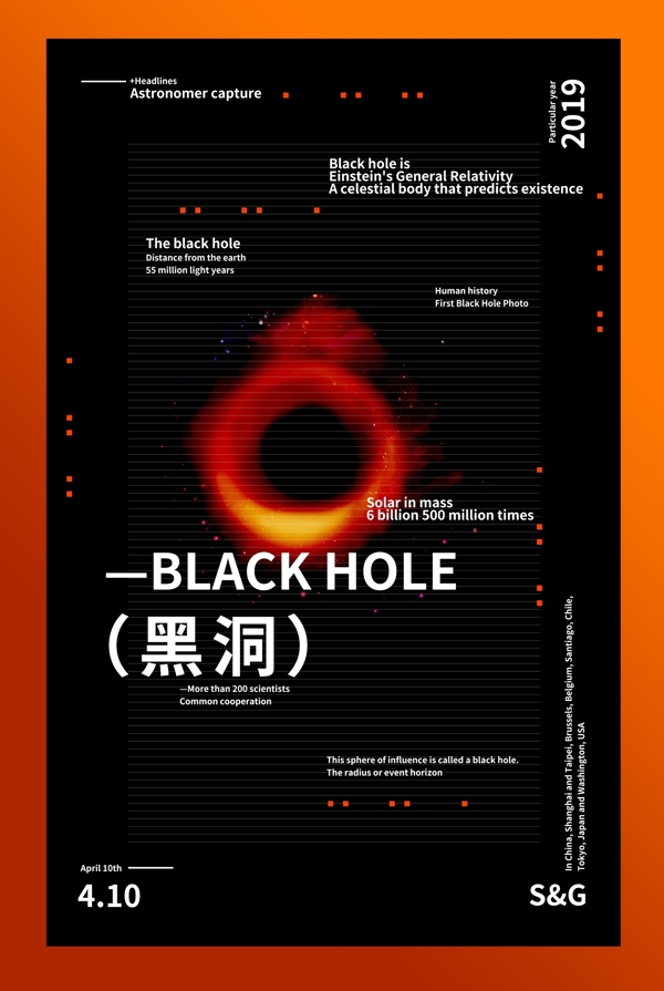 黑洞科技感主题海报