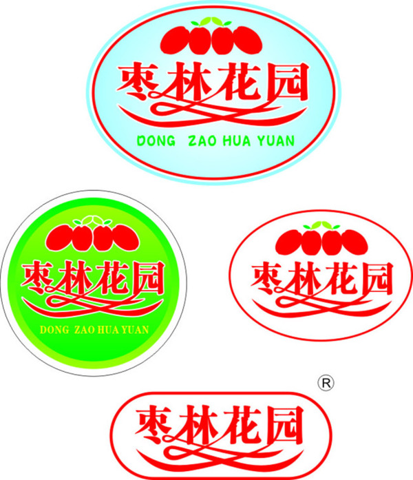 枣林花园标志商标设计