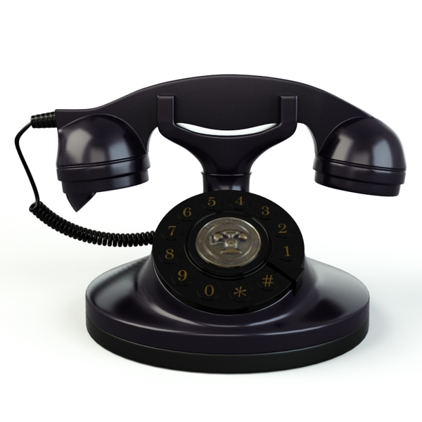 复古电话模型